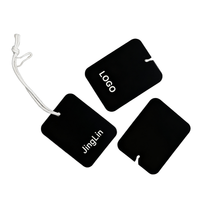 Custom Logo Eco-Friendly Swing Tags Sustainable Die-Cut Paper Garment Labels For Clothing Bags Shoes