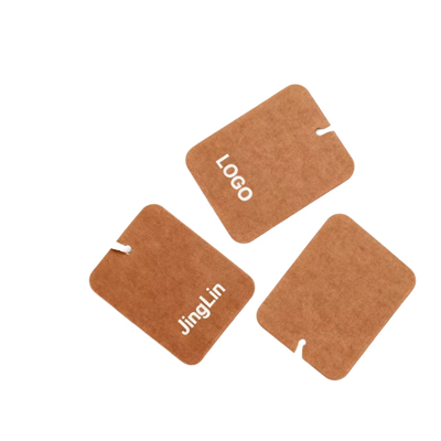 Custom Logo Eco-Friendly Swing Tags Sustainable Die-Cut Paper Garment Labels For Clothing Bags Shoes