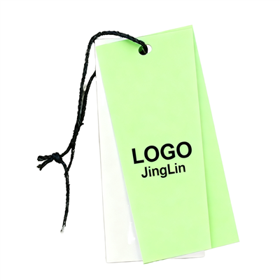 Custom Red PVC Hang Tags Waterproof Paper Garment Labels With Brand Logo For Clothing Shoes Bags