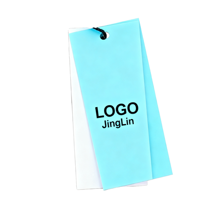 Custom Red PVC Hang Tags Waterproof Paper Garment Labels With Brand Logo For Clothing Shoes Bags