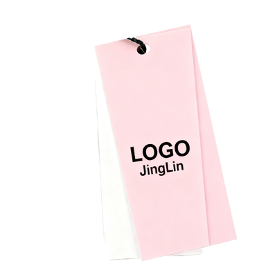 Custom Red PVC Hang Tags Waterproof Paper Garment Labels With Brand Logo For Clothing Shoes Bags