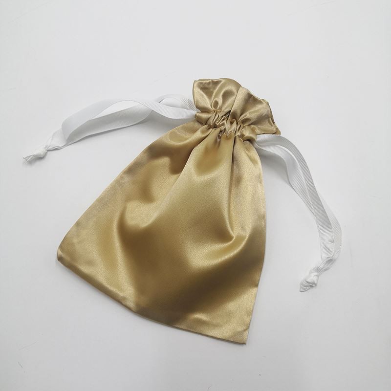 Drawstring Satin Pouch Bag Luxury