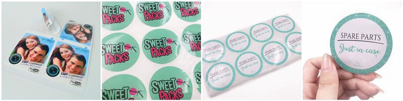 adhesive paper label