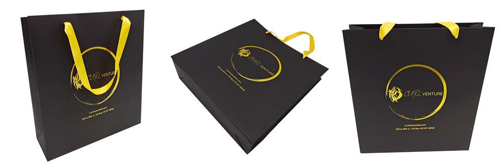 black paper bag for garment
