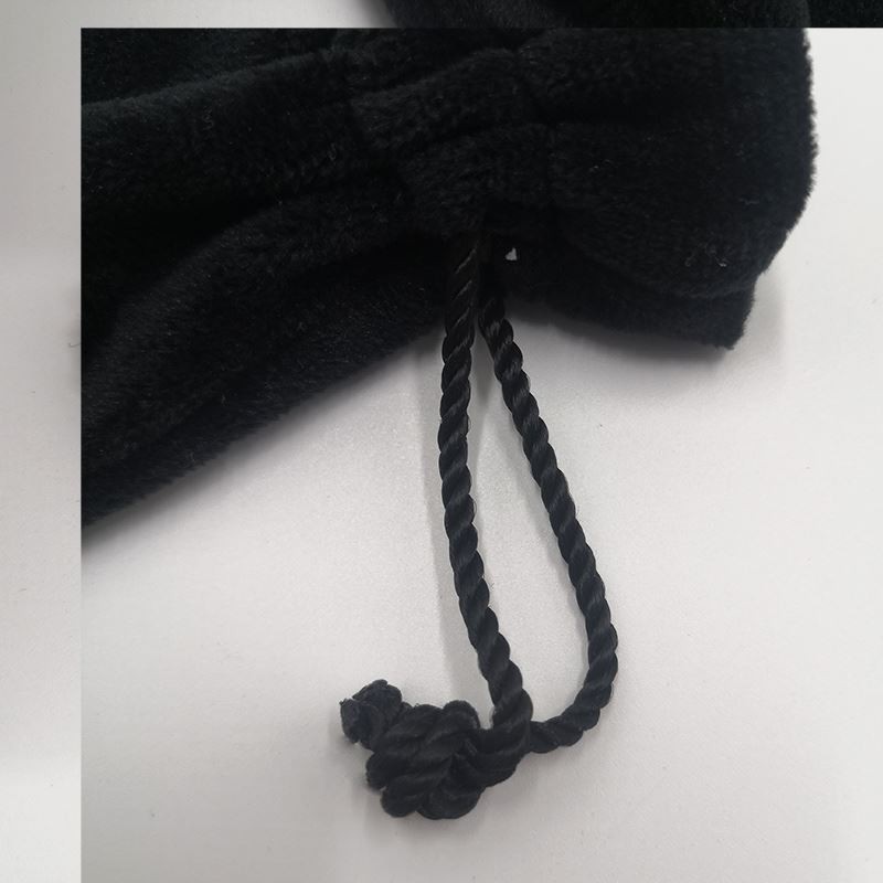 soft velvet fabric draw string gift toiletware bag