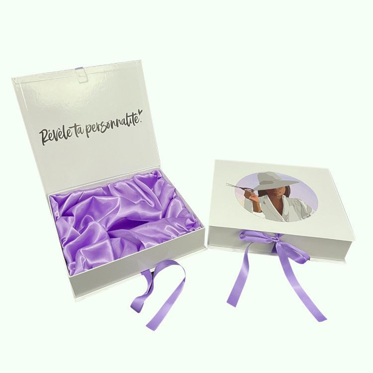 Gift box with satin insert