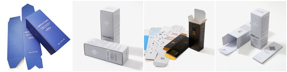 folding gift box for emulsion packaging