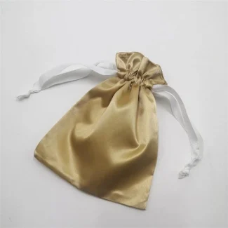 Drawstring Satin Pouch Bag Luxury
