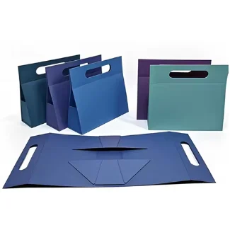 Factory Recyclable Custom Logo Embossing Cardboard Rigid Magnetic Triangular Folding Gift Box For Fashion Accessories