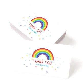 Luxury Custom Logo Card Printing Greeting Card Postcard Gift Custom Thank You Card For Small Business/Wedding/Birthday