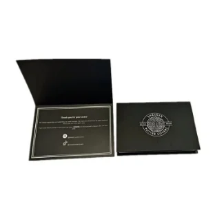 Paper Card with Logo Gold Foil