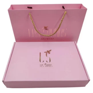 Custom Corrugated Postal Mailer Boxes Pink Shipping Box