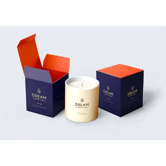 Custom Logo Printed Kraft Brown Paper Candle Box Jar Luxury Black Recycled Cardboard Sponge Liner Inserts For Soap Packaging