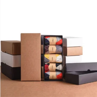 Eco-friendly Drawer Boxes For Transport Packaging Of Socks And Clothing.