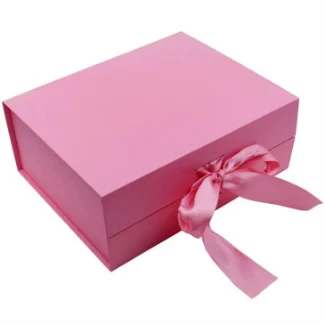 Folding Gift Box With Ribbon Box