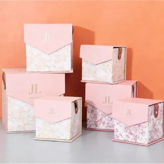 Luxury Wedding Gift Box Customized With Leather Handle