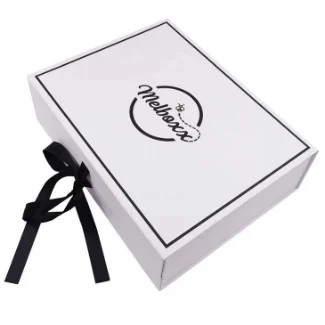 Magnetic Box Packaging Box Clothes With Ribbon