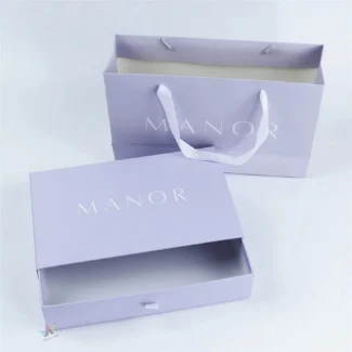 Paper Bags Custom Logo With Suitable Paper Box Shipping Gift Bag And Box Luxury Individual Design Packaging Shopping Bag